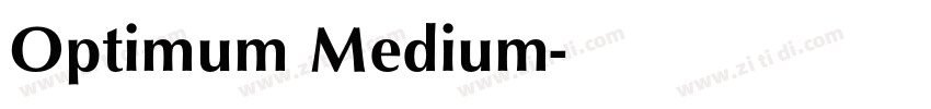 Optimum Medium字体转换